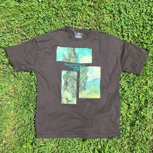 SOLD - Van Gogh Cypresses Art Tee Small (Fits Medium)